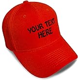 Baseball Cap Custom Personalized Text Dad Hats for Men & Women Strap Closure