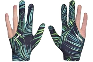 Anser M050912 Man Woman Elastic 3 Fingers Show Gloves for Billiard Shooters Carom Pool Snooker Cue Sport - Wear on The Right or Left Hand 1PCS