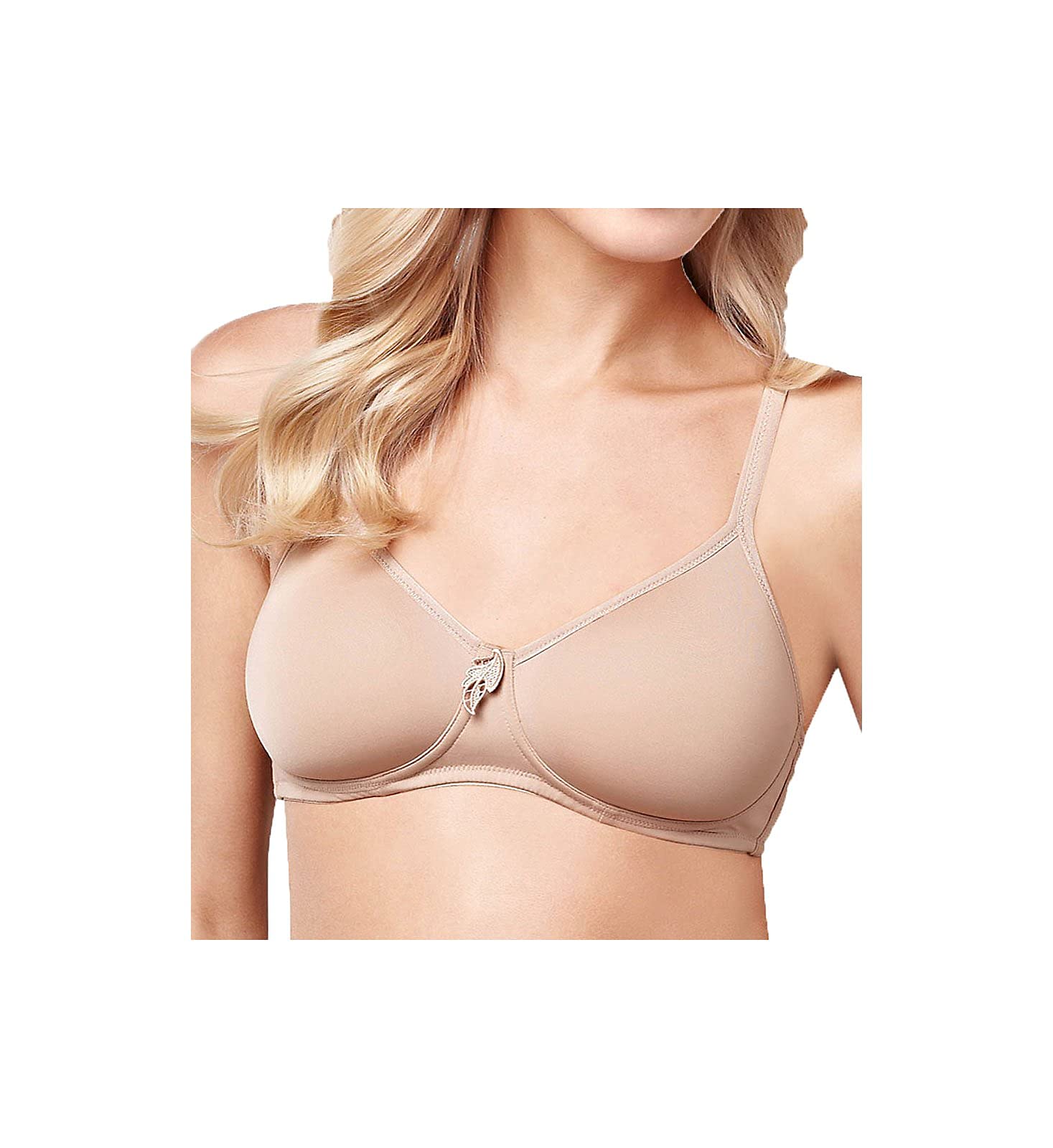 Amoena Women’s Lara Seamless Molded Cup Wire-Free Bra, Nude, 32C