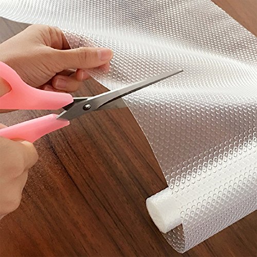 tinsay EVA Can Be Cut Refrigerator Pad Cupboard Cabinet Shelf Drawer Liner Antifouling Mildew Moisture Absorption Pad Non-Slip Mat - Thumbnail 2