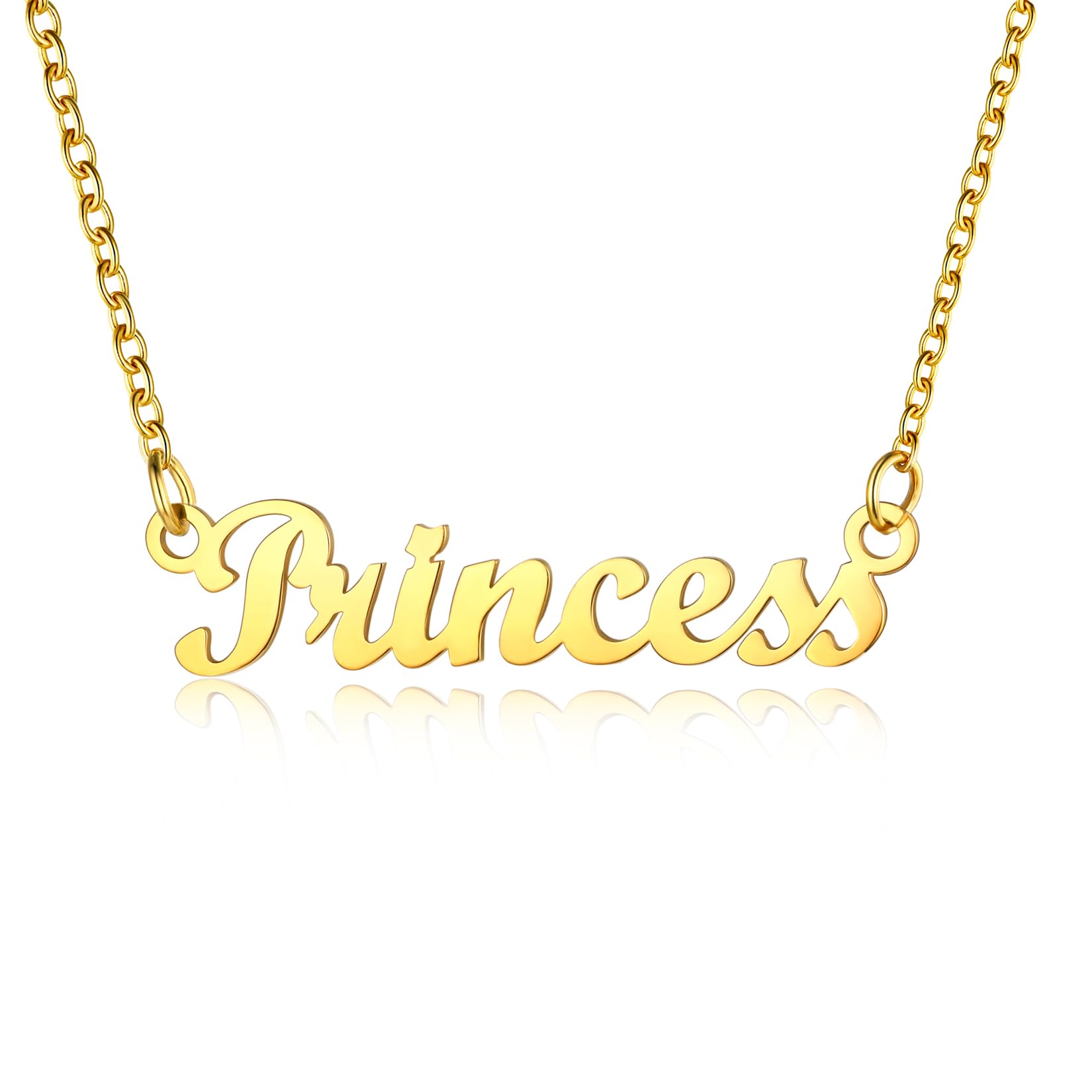 U7 Grandma Necklace for Mum Gift Princess Necklace with Name Necklaces — image 1