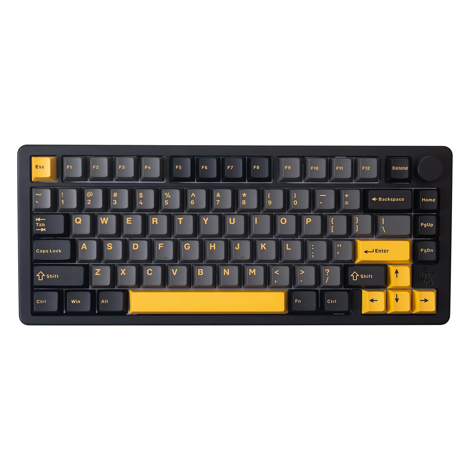 Photo 1 of GK GAMAKAY TK75PRO Aluminum Alloy Mechanical Keyboard Gasket Mounted, Hot Swappable KTT Hyacinth Switch 2.4GHz Wireless BT5.0 USB-C 75% Cherry 81 Keys Custom RGB Backlit Gaming Keyboard (Black)