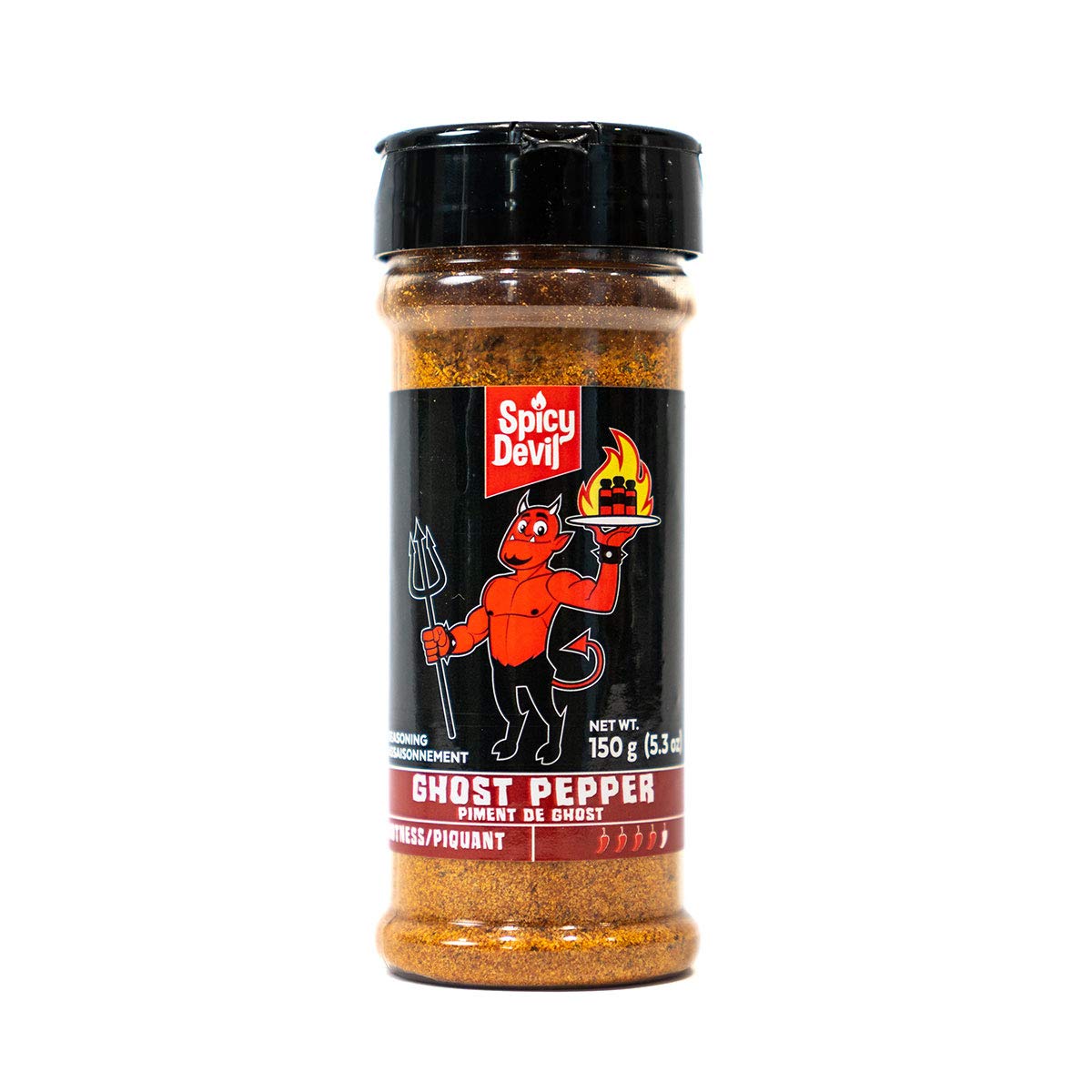 Spicy Devil Ghost Pepper Seasoning | Hot Blend of Spices and Ghost Pepper | Low-Calorie | Gluten-Free | Vegan & Vegetarian | Keto & Paleo