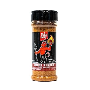 Spicy Devil Ghost Pepper Seasoning | Hot Blend of Spices and Ghost Pepper | Low-Calorie | Gluten-Free | Vegan & Vegetarian | Keto & Paleo