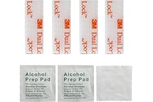 QDiShi EZ Pass/IPass/IZoom Toll Tag Fastlane Mounting Kit - 4 Pcs Reclosable Fastener Peel and Stick Adhesive Dual Lock Tape Strips