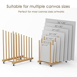 Art Storage Rack with Caster Wheels Art Drying Rack