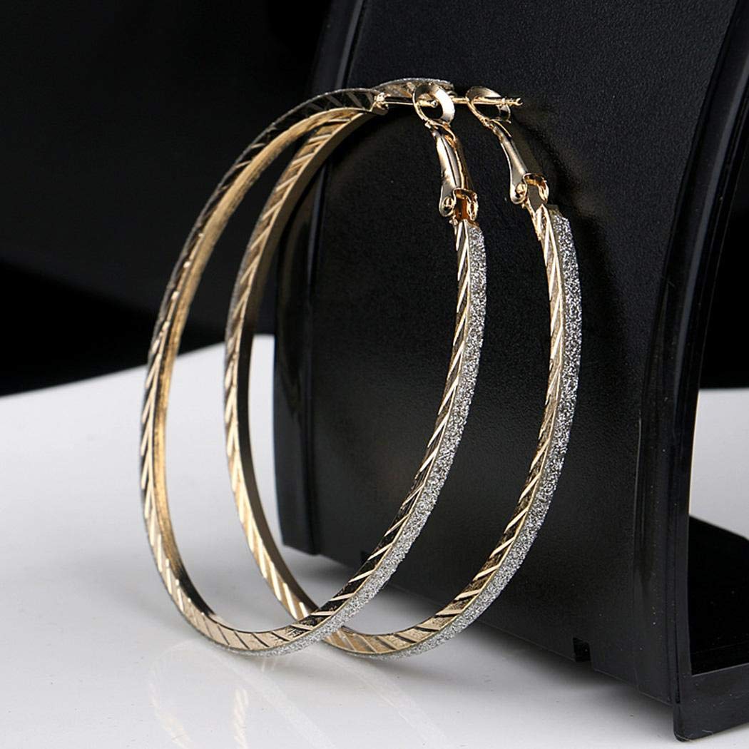 XioNiu New Women Fashion Earrings Jewelry Trendy Loop Shape Charm Wedding Gift Hoop