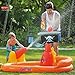 Ginzick Inflatable Super Fun Pirate Ship Spray Kiddie Pool