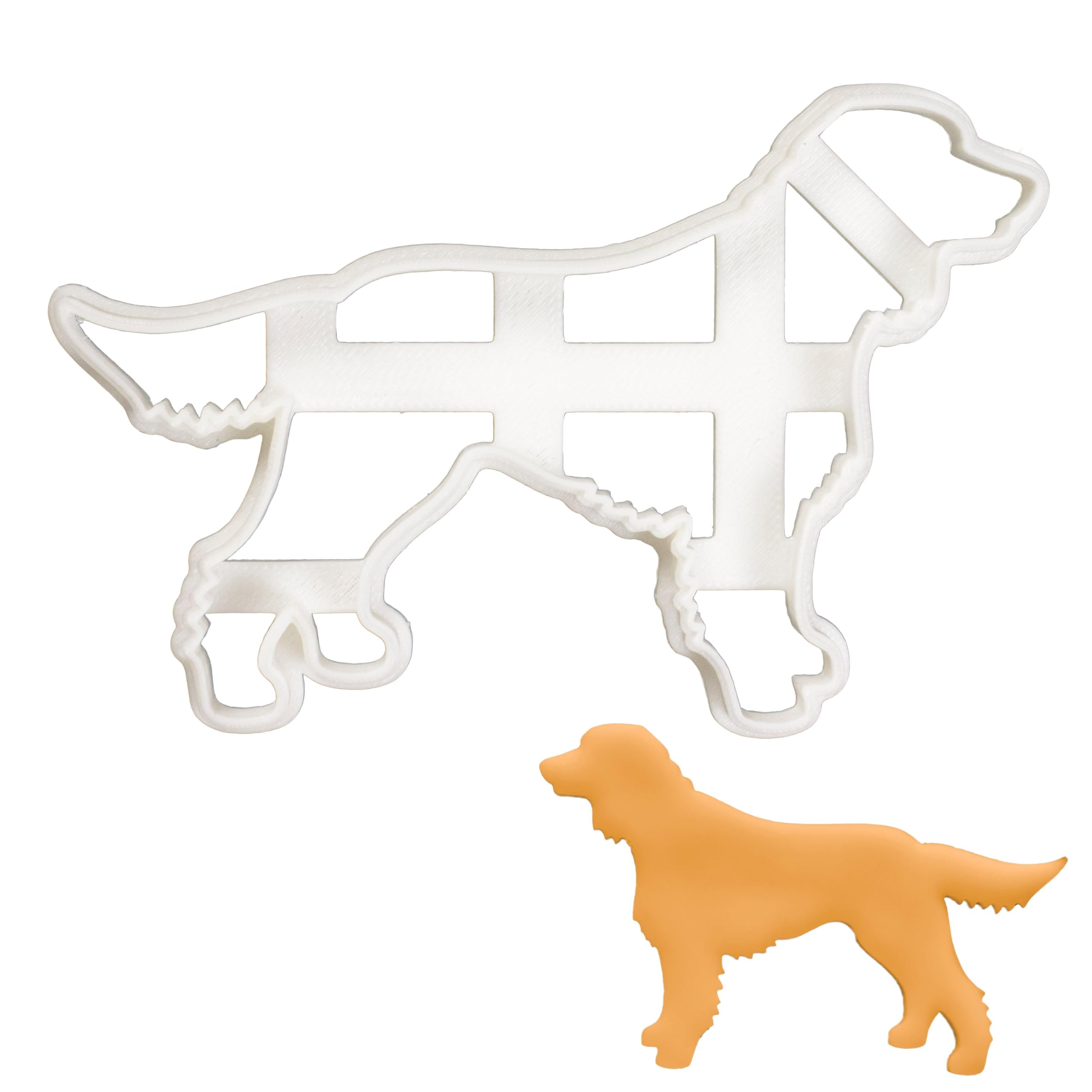 BAKERLOGY Working Cocker Spaniel Silhouette Cookie Cutter - Detailed Biscuit Cutter Design for Baking and Crafts, Ideal on Fondant, Dough, Clay