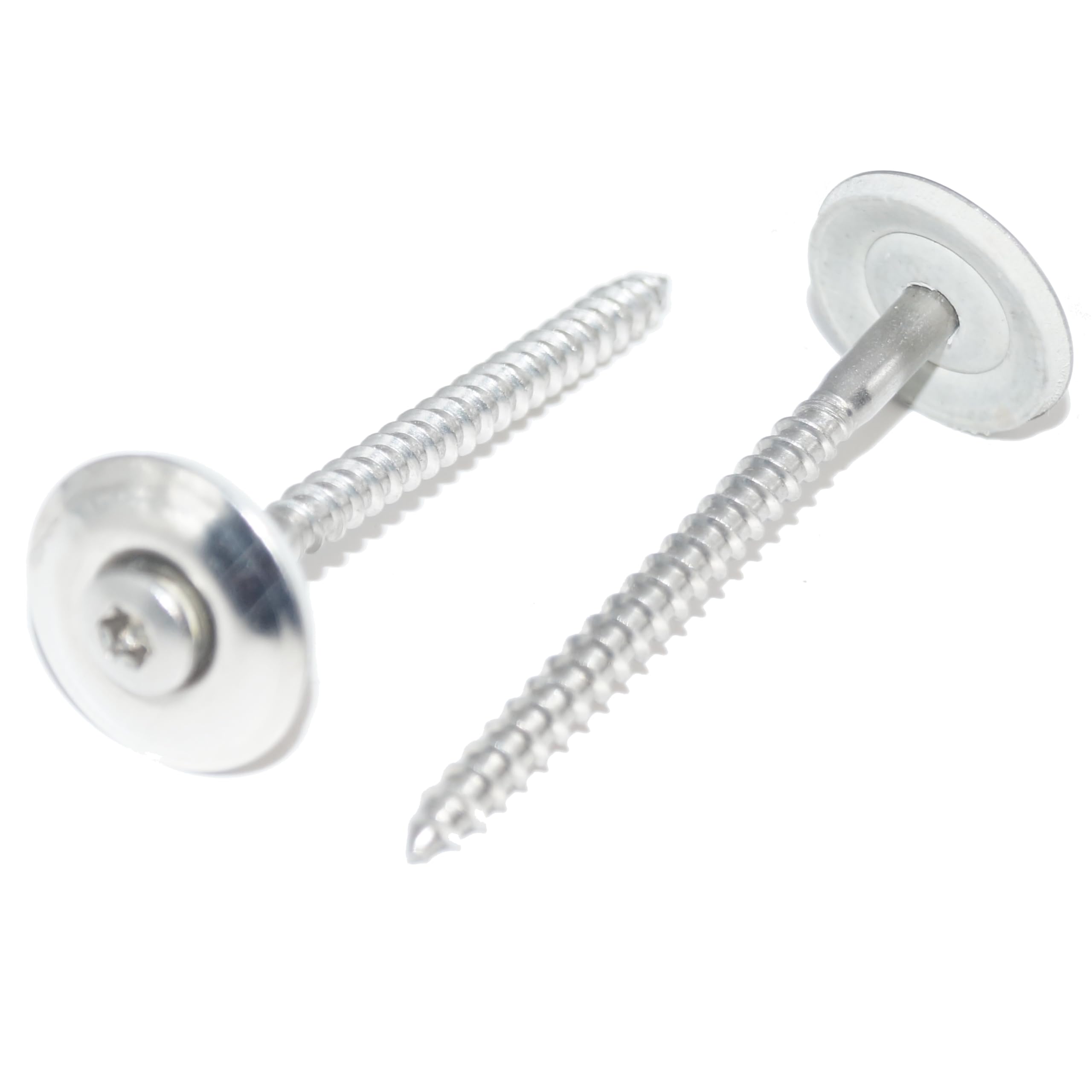 Spengler Screws 4.5 x 60 6 Pieces with EPDM Sealing Washer Diameter 20 mm and TX20 Drive Made of A2 Stainless Steel - Rustproof