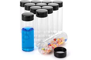Kesell 12 Pack Clear Glass Sample Vials Storage Container Mini Empty Glass Bottles with Screw Cap Capacity 30ml (1.05 Oz)