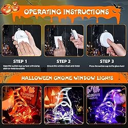 LOLStar Halloween Lights, 3 Pack Orange White and