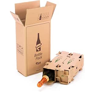 Only Boxes | Pack 5 Cajas de cartón para envío Botellas ...