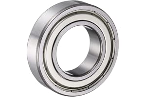 uxcell 6005 ZZ Deep Groove Ball Bearings, 25x47x12mm Chrome Steel Double Shield Bearing for Electric Motor, Home Appliances, 