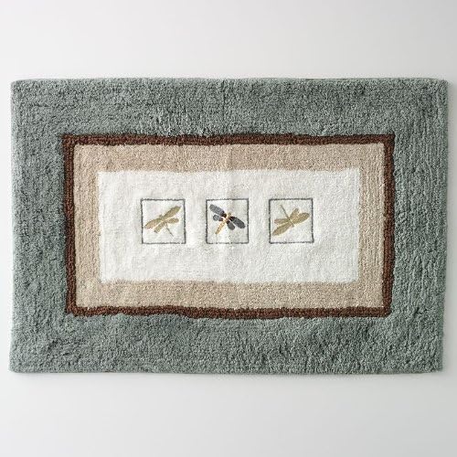 Home Classics Shalimar Dragonfly Bath Rug Bath Linens