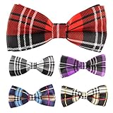 Multicolor Men Boy Pet Cat Dog Tuxedo Adjustable Neck Bowtie Bow Tie Collar 5pcs Mixed Lot Set 5