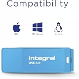 Integral Neon 16GB USB 3.0 Flash Drive Blue 110MB/s Fast Data Storage view 4