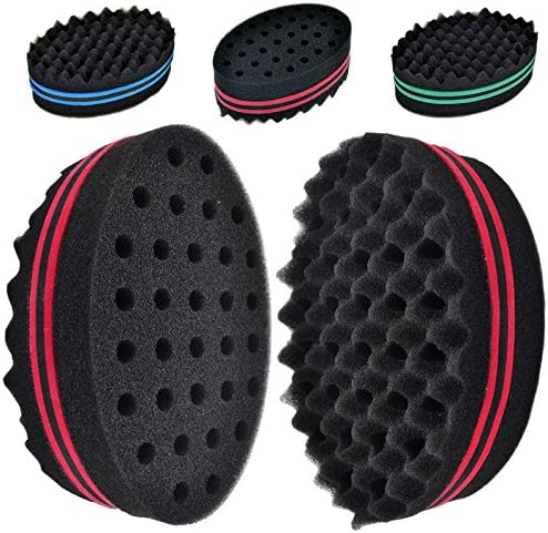 Magic Twist and Curl Sponge Brush Coil Wave for Natural Hair - 2Pack (Random Colors)