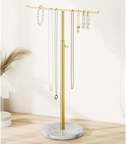 GemeShou White Pearlescent Leather Necklace Display Stand - Large Jewelry Bust Mannequin For Boutiques & Photography - View #10