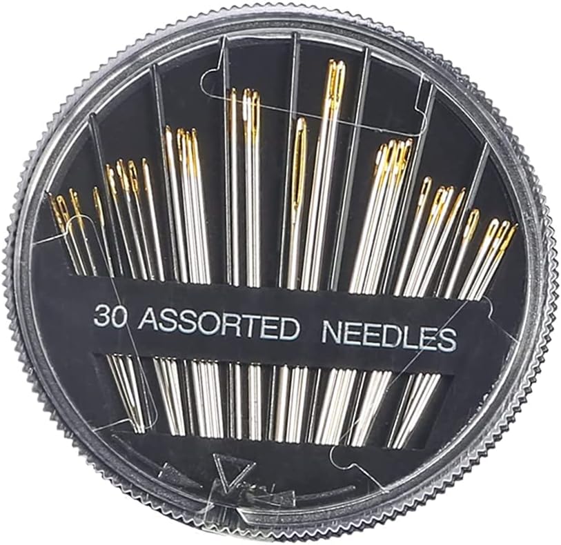 CCLKHY 30 Pcs Hand Sewing Needles Set Assorted Sizes Embroidery Mending Craft