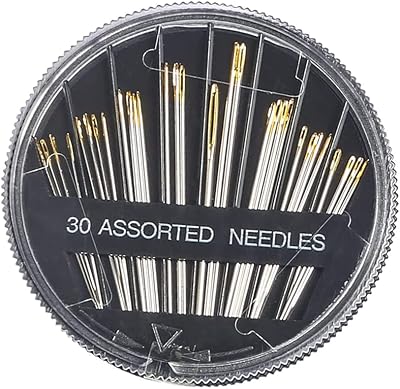 CCLKHY 30 Pcs Hand Sewing Needles Set Assorted Sizes Embroidery Mending Craft