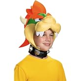 Disguise Super Mario Bros. Bowser Costume Headpiece, Official Child Halloween Dress Up Accessory, Kids Size