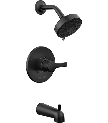 Peerless Parkwood Tub Shower Faucet Set Black, Shower Trim Kit - View #9