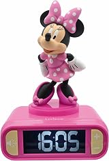 Lexibook Disney Minnie Nightlight Alarm Clock RL800MN Pink