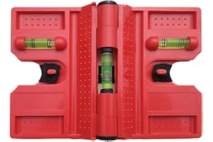 Post Level,Magnetic Adjustable Angle Meter | Magnetic Level with Elastic Loop and 3 Vials,for Plumber Pipe Post Building Hand