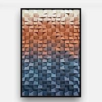 Framed Canvas Wall Art Abstract Texure Canvas Prints Home Artwork Decoration for Living Room,Bedroom - 16x24 inches