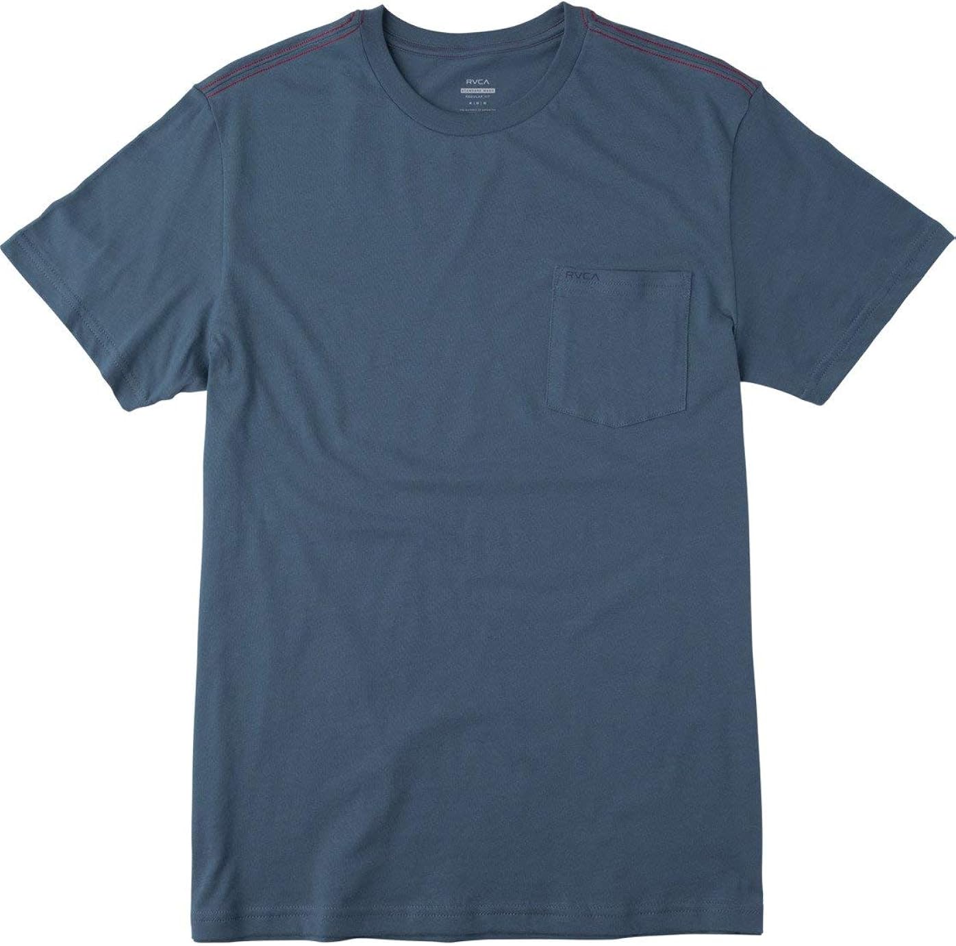 RVCA Men's PTC Standard Wash Short Sleeve Crew Neck Pocket T-Shirt: Clothing