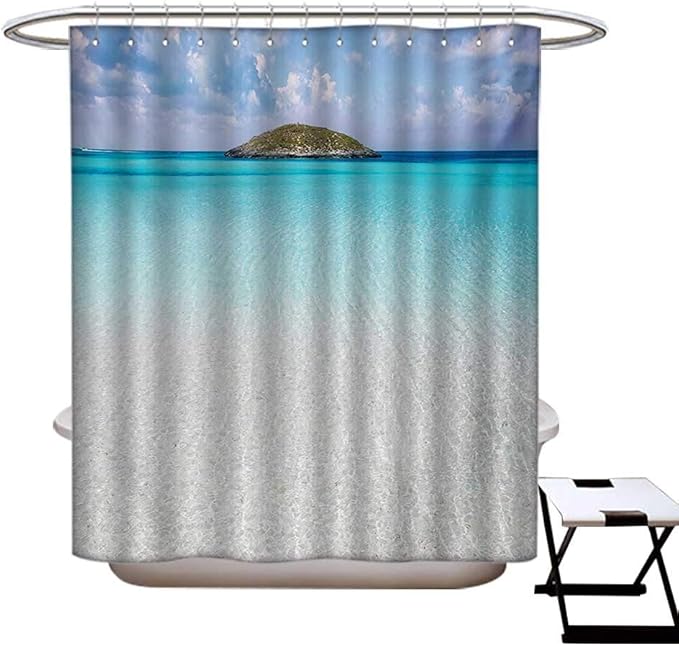 haommhome Ocean Polyester Fabric Shower Curtain Liner