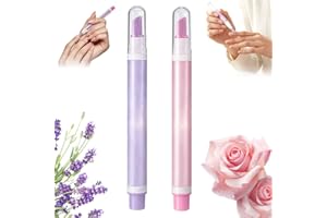 2 in 1 Cuticle Oil Pusher Pen, 2026 New Ceramic Cuticle Tool, Portable Lavender Scented Cuticle Pen for Manicure, Hydrating N