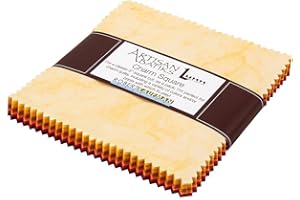 Lunn Studios PRISMA DYES LAVA FLOW BATIKS Precut 5-inch Charm Pack Cotton Fabric Quilting Squares Assortment Robert Kaufman CHS-269-42