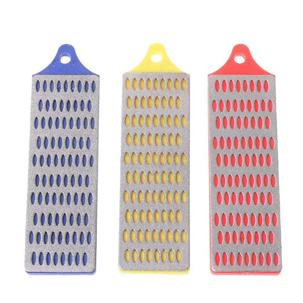 3pcs Professional Diamond Stone Sharpening Set Extra Fine Coarse Whetstone