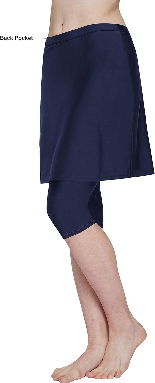 plus size skirted capri leggings
