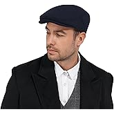 KUJUHA Newsboy Hats for Men Flat Irish Cabbie Ivy Gatsby Newsboy Driving Hat Hunting Cap Winter Hat