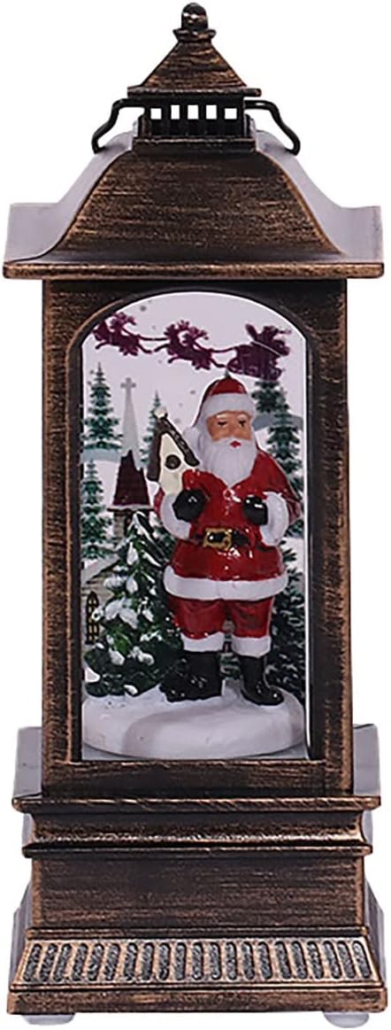 Oil Lamps & Accessories - IAMAGOODLADY Christmas Decorations,Christmas Decoration with Led Lamp Oil Lamp Shape Santa Claus Snowman Table Decoration Christmas Gift Penny Deals