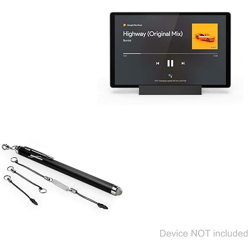 Lenovo Tab M10 FHD Plus (2nd Gen) Stylus Pen, BoxWave [EverTouch Capacitive Stylus] Fiber Tip Capacitive Stylus Pen for Lenovo Tab M10 FHD Plus (2nd Gen) - Jet Black