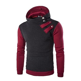 JYJM Herren Langarm Jacke Herren Langarm Pullover Herren Hoodie Herren Herbst und Winter Warme Jacke Herren-Baseball-Verschle