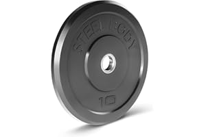 Steelbody Olympic Rubber Bumper Weight Plate - 10 lb. / 25 lb. / 35 lb. / 45 lb. Workout Weights