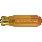 Xcelite 991 Screwdriver Handle For Interchangeable Blade, Amber, 13/16" Diameter, 4" Handle Length
