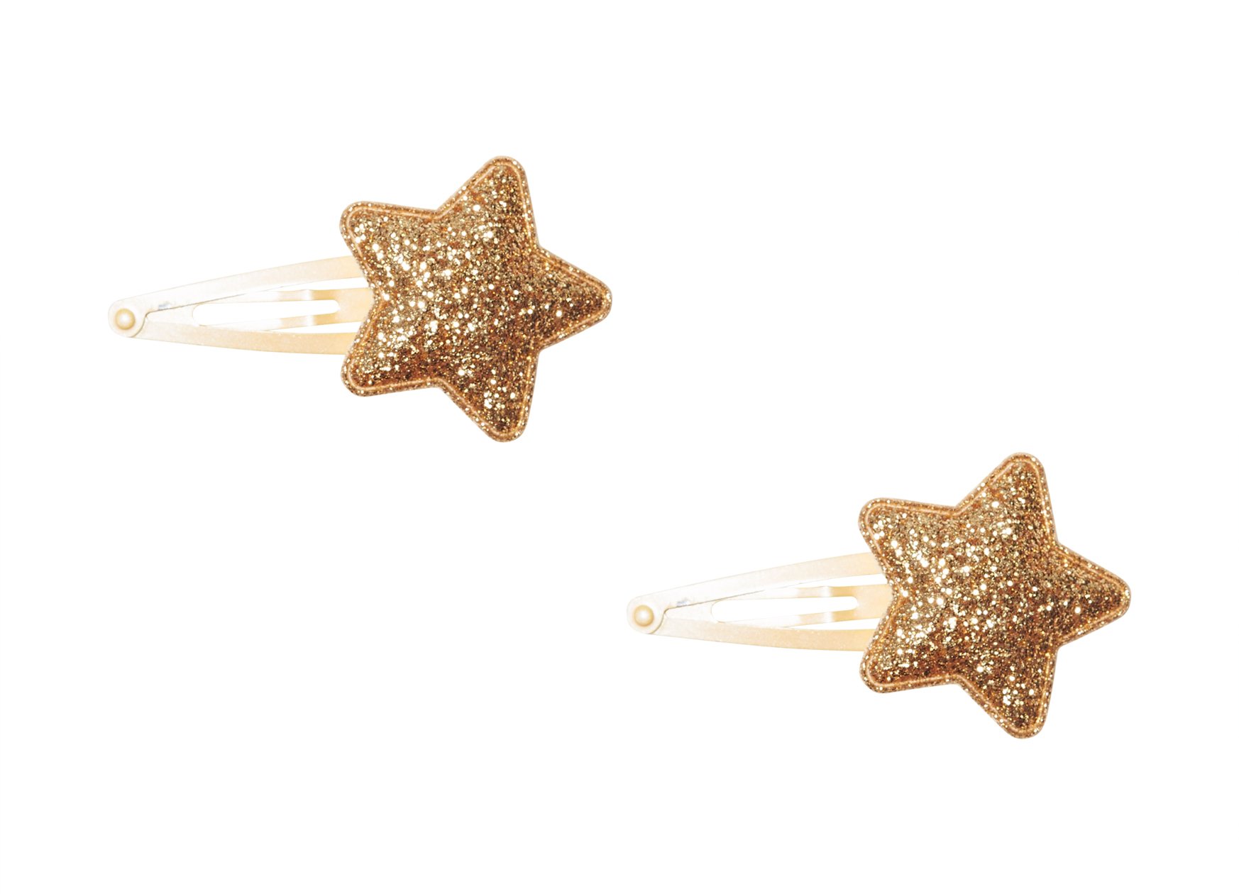 Anna Belen"Delaney" Star Glitter Snap Clip (2 Pieces)