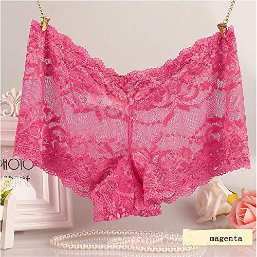 Plus Size Lace Panties Underwear for Women Boyshorts Sexy Lingerie