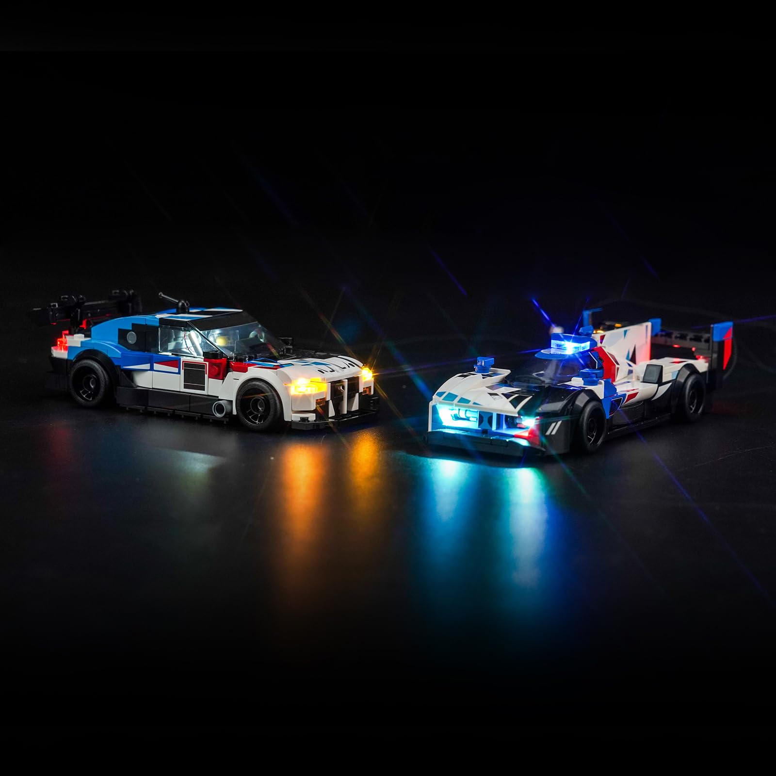 Led Licht Set für Lego Speed Champions BMW M4 GT3 & BMW M Hybrid V8 Rennwagen Auto-Spielzeug (Kein Lego), Dekorationsbeleuchtungsset für Lego 76922 BMW M4 GT3 & BMW M Hybrid V8 Race Cars 7