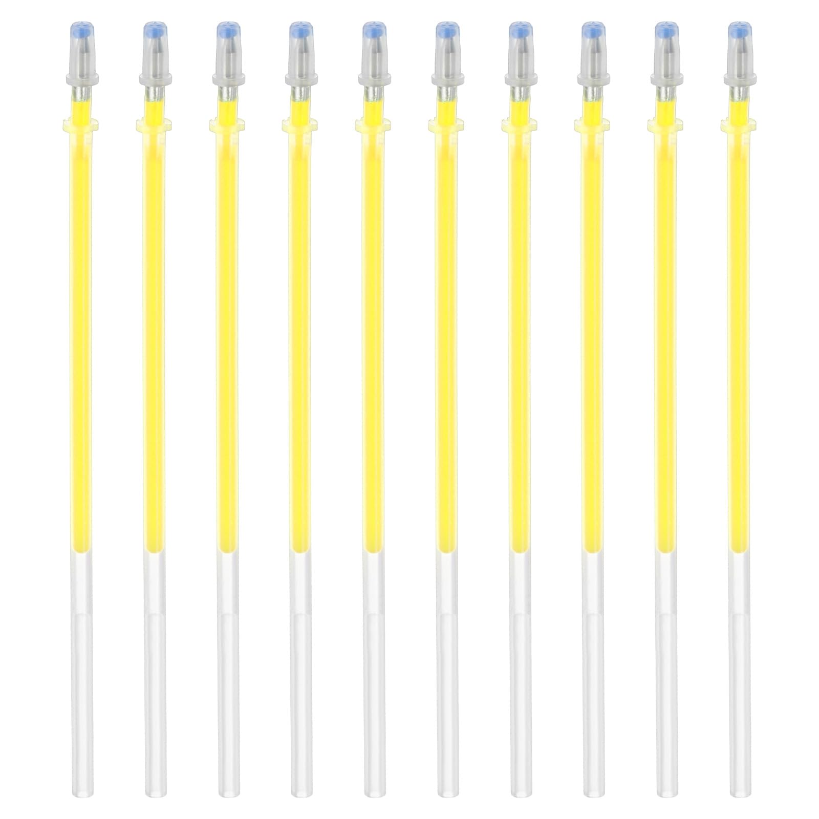 PATIKIL 1mm Gel Pens Refills, 48 Pack Fluorescence Metallic Ink Bold Point for Adults Coloring Books Scrapbooking Art Drawing Journaling, Yellow