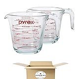 Pyrex Prepware 2-Cup Measuring Cup, Red Graphics