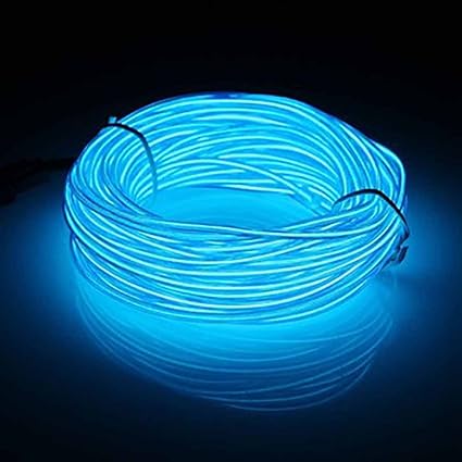 EL-LED-Lichtband, Gezichta, 10 m Neon-Lichter, leuchtendes Stroboskop, Party-Dekoration, flexibles EL Seil, Neonschild, wasse