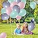 100Pcs Pastel Pink & Pastel Green & Pastel Purple Color Party Balloons,Bachelorette Wedding Hawaii Birthday Party Decoration Supplies
