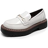 DREAM PAIRS Loafers for Women Platform Chunky Heel Slip On Loafers Business Office Casual Dressy Loafer Shoes